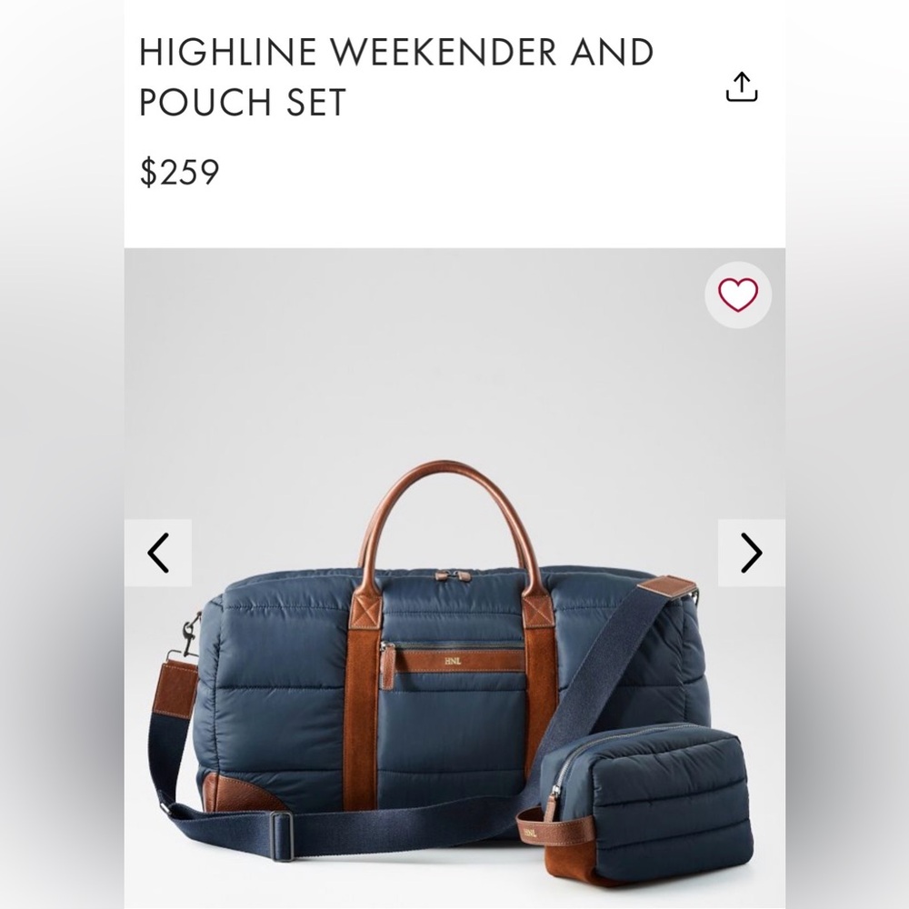 Mark & Graham Highline Weekender and Pouch Set